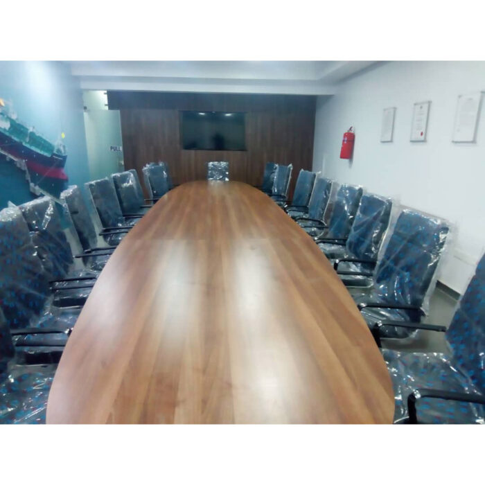 V & Oval Conference Table
