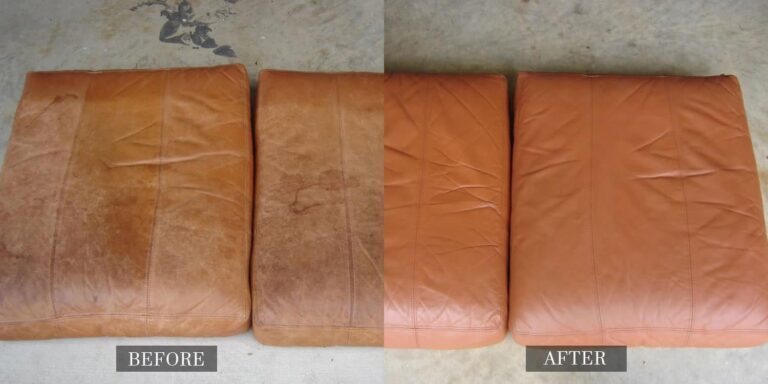 Leather repair work